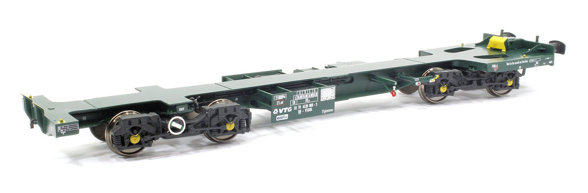Ecofret FWA Container Flat Twin Set - VTG green (as used by Freightliner)