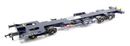 Ecofret FWA Container Flat Triple Set - GBR blue with large Ecofret branding on deck