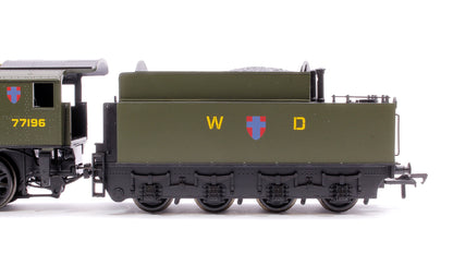 WD Austerity 2-8-0 Steam Locomotive No.77196 WD Khaki Green (DCC Sound)