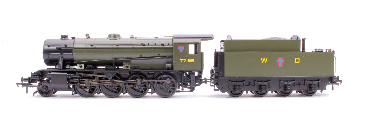 WD Austerity 2-8-0 Steam Locomotive No.77196 WD Khaki Green (DCC Sound)