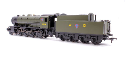 WD Austerity 2-8-0 Steam Locomotive No.77196 WD Khaki Green (DCC Sound)