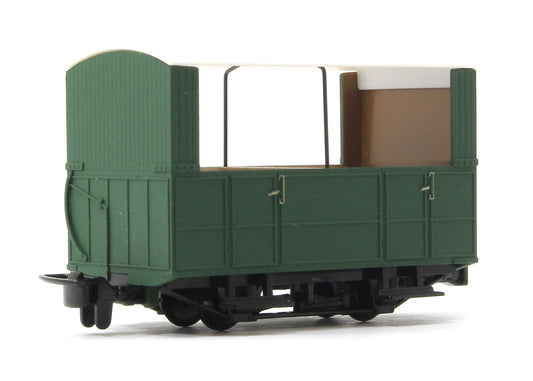 GR-520UG - GVT 4-wheel open side coach - plain green