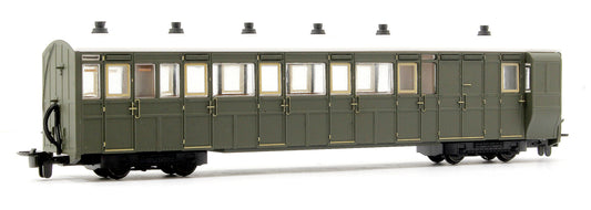 GR-421U 00-9 Brake Composite Coach Unlettered Green