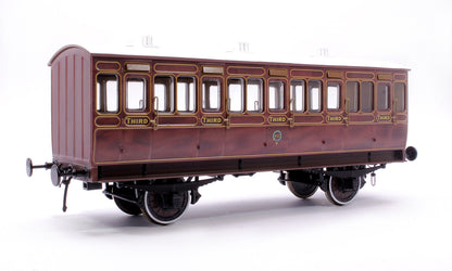 Stroudley 4 Wheel Main Line Oil Lit 3rd Mahogany 811 - DCC & Light Bar Fitted