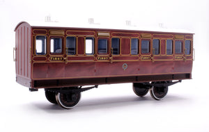 Stroudley 4 Wheel Suburban Oil Lit 1st Mahogany 707 - DCC & Light Bar Fitted
