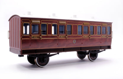 Stroudley 4 Wheel Suburban Oil Lit 1st Mahogany 707 - DCC & Light Bar Fitted