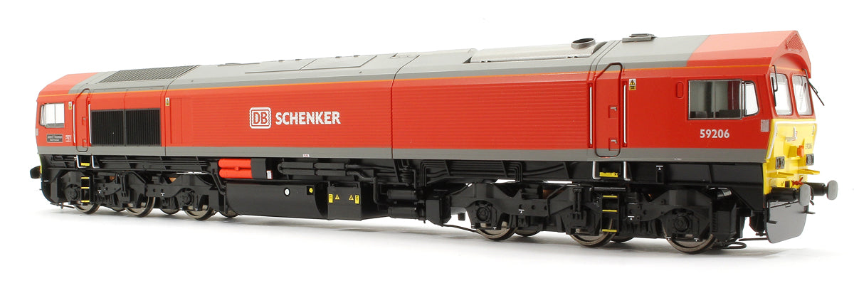 Class 59 206 'John F Yeoman' DB Schenker Diesel Locomotive DCC Fitted with Smoke!