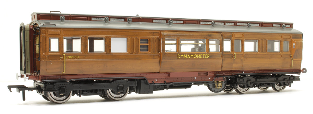 LNER Dynamometer Car No. E905202 in British Railways faux teak finish with BR Gill Sans lettering