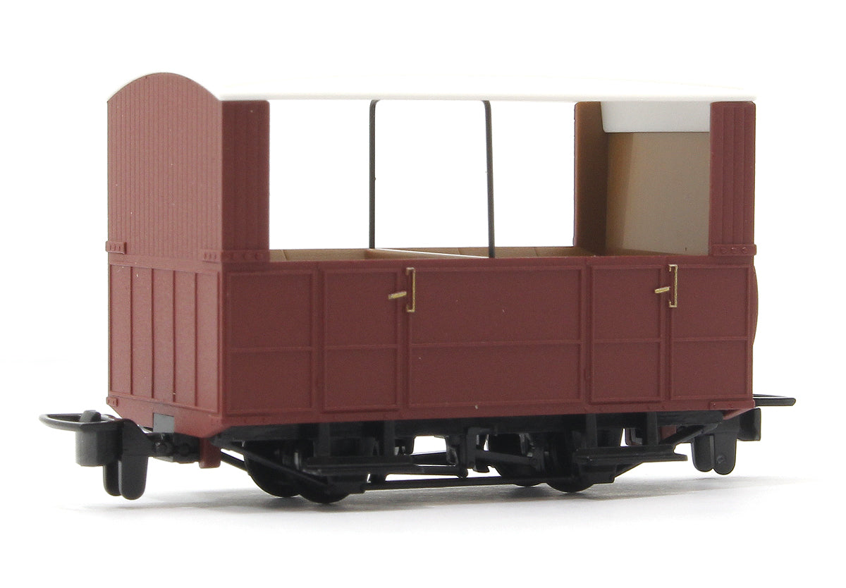 GR-520UR - GVT 4-wheel open side coach - plain red