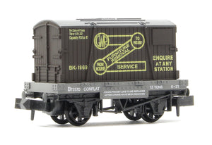 GWR Furniture Removals Conflat Wagon No.73570 with Container