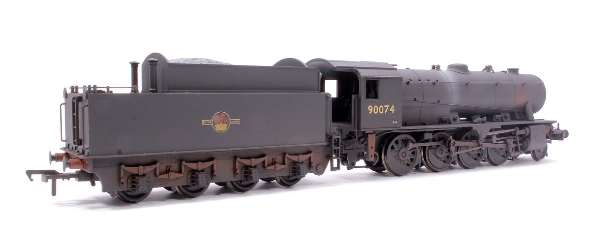 Pre-Owned 32-259A WD Austerity 2-8-0 Steam Locomotive No.90074 BR Black (Late Crest) - Weathered