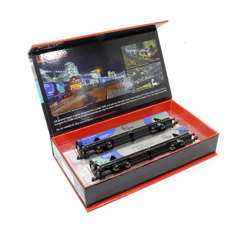 Revolution Trains N-IIAD-201B Drax Power IIA-D Biomass Hopper – Rails