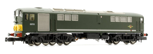 Class 28 D5713 BR Green With Small Yellow Panel (Large Radius Corners) Diesel Locomotive - DCC SOUND