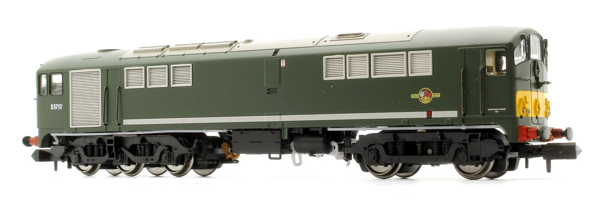 Class 28 D5713 BR Green With Small Yellow Panel (Large Radius Corners) Diesel Locomotive - DCC SOUND