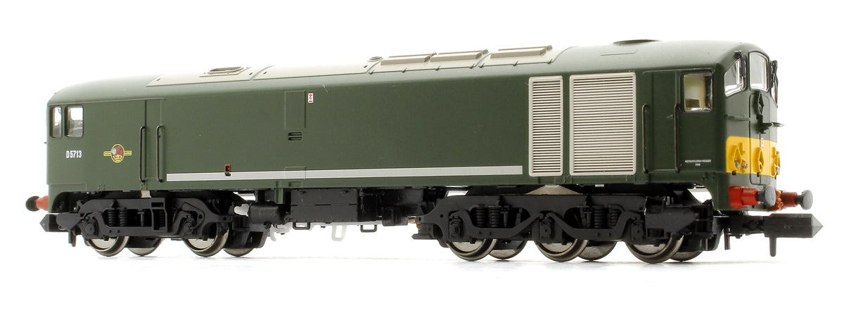 Class 28 D5713 BR Green With Small Yellow Panel (Large Radius Corners) Diesel Locomotive - DCC SOUND