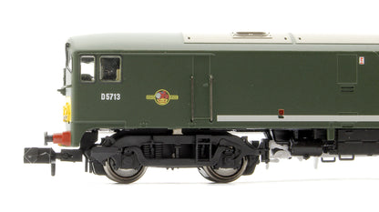 Class 28 D5713 BR Green With Small Yellow Panel (Large Radius Corners) Diesel Locomotive - DCC SOUND