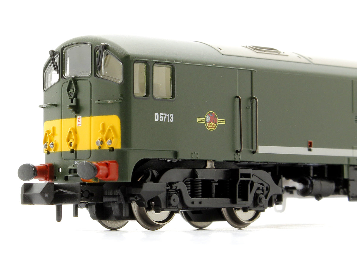 Class 28 D5713 BR Green With Small Yellow Panel (Large Radius Corners) Diesel Locomotive - DCC SOUND