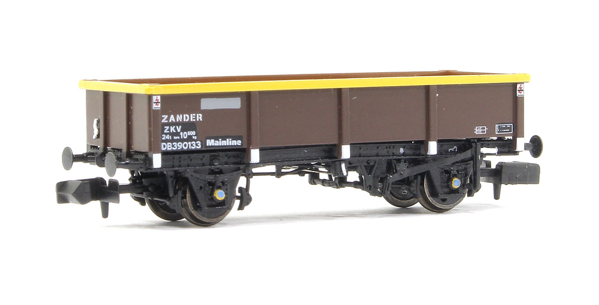 Pre-Owned ZKV Zander Brown with Yellow Stripe and Mainline branding #DB390133 - Single Wagon