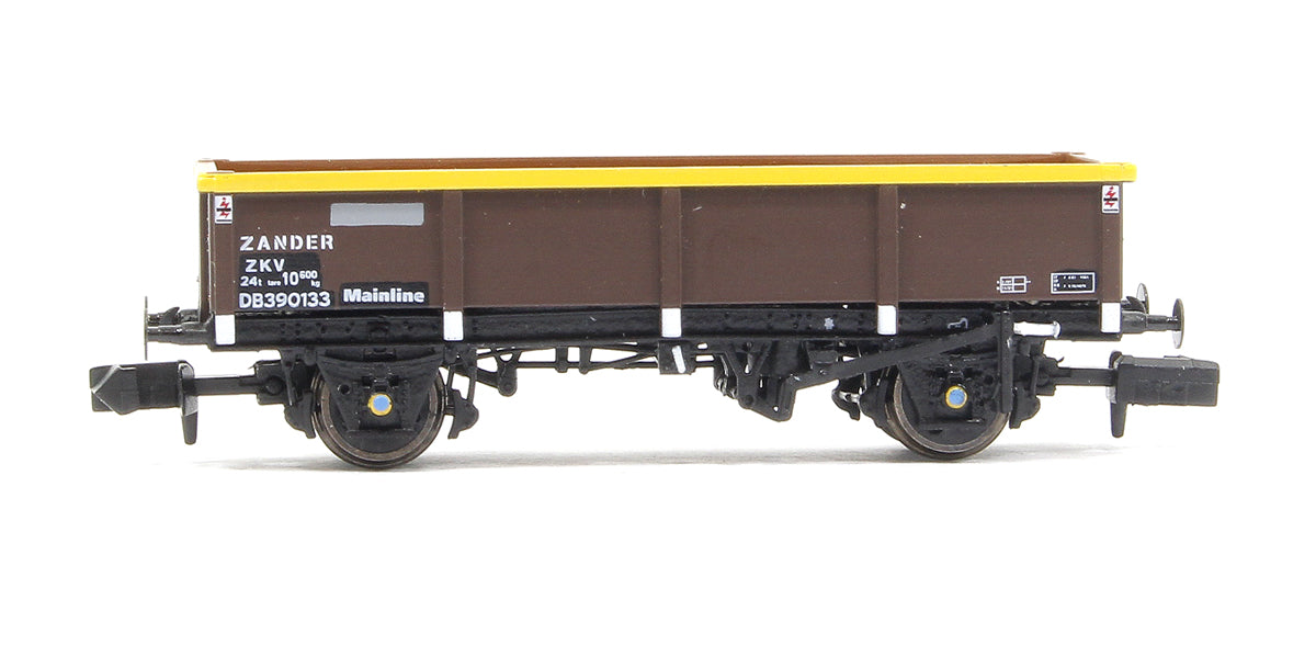 Pre-Owned ZKV Zander Brown with Yellow Stripe and Mainline branding #DB390133 - Single Wagon