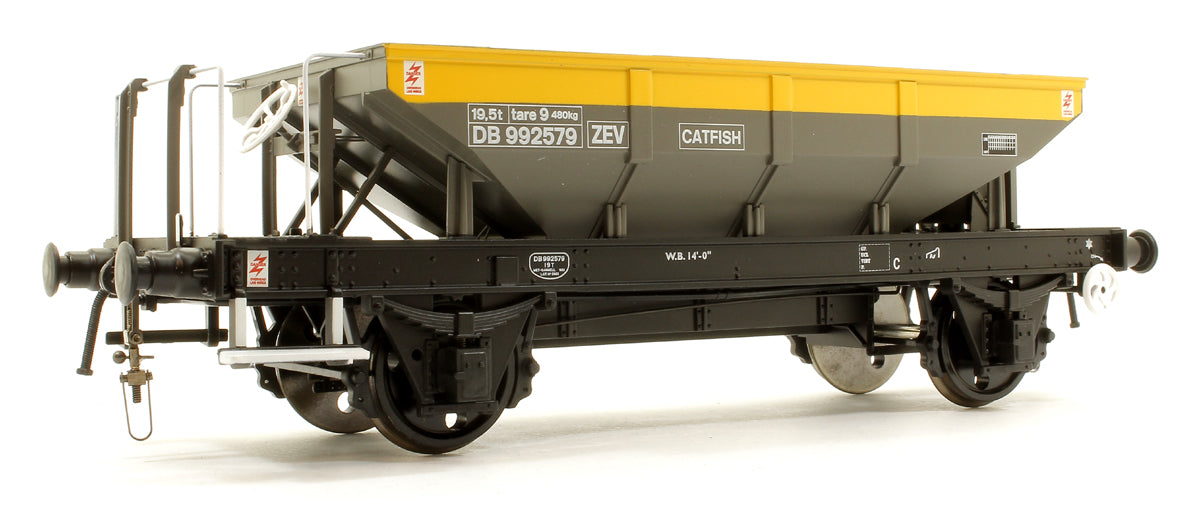 Heljan BR 'Catfish' Ballast Hopper BR Civil Engineers Grey/Yellow ZEV ...