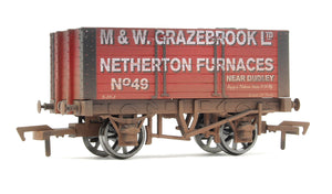Grazebrook 7 Plank wagon, 9ft chassis - Weathered