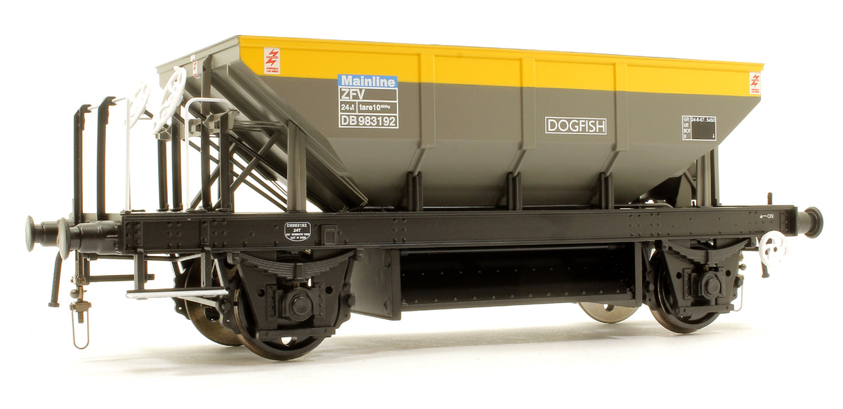 BR ‘Dogfish’ Ballast Hopper BR Civil Engineers Grey/Yellow ZFV DB983192 (Mainline branding)