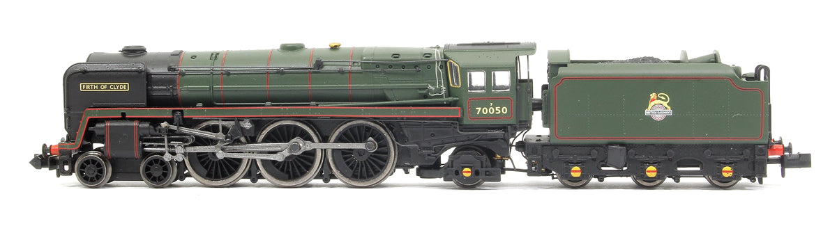 Class 7MT Britannia 4-6-2 Firth of Cyde 70050 BR Lined Green Early Crest