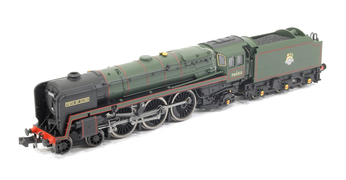 Class 7MT Britannia 4-6-2 Firth of Cyde 70050 BR Lined Green Early Crest