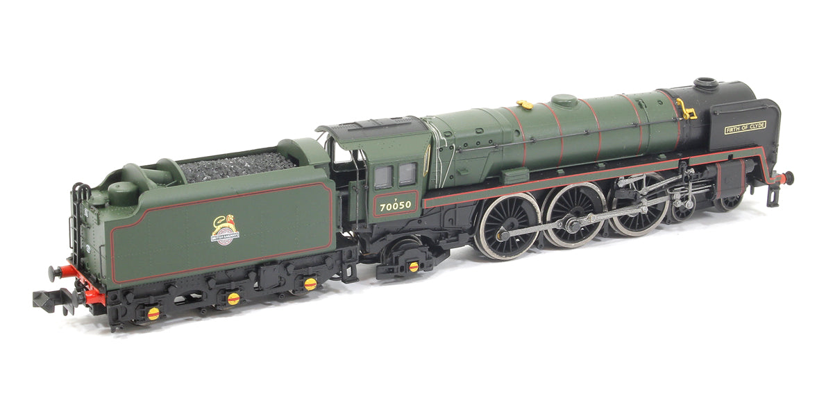 Class 7MT Britannia 4-6-2 Firth of Cyde 70050 BR Lined Green Early Crest