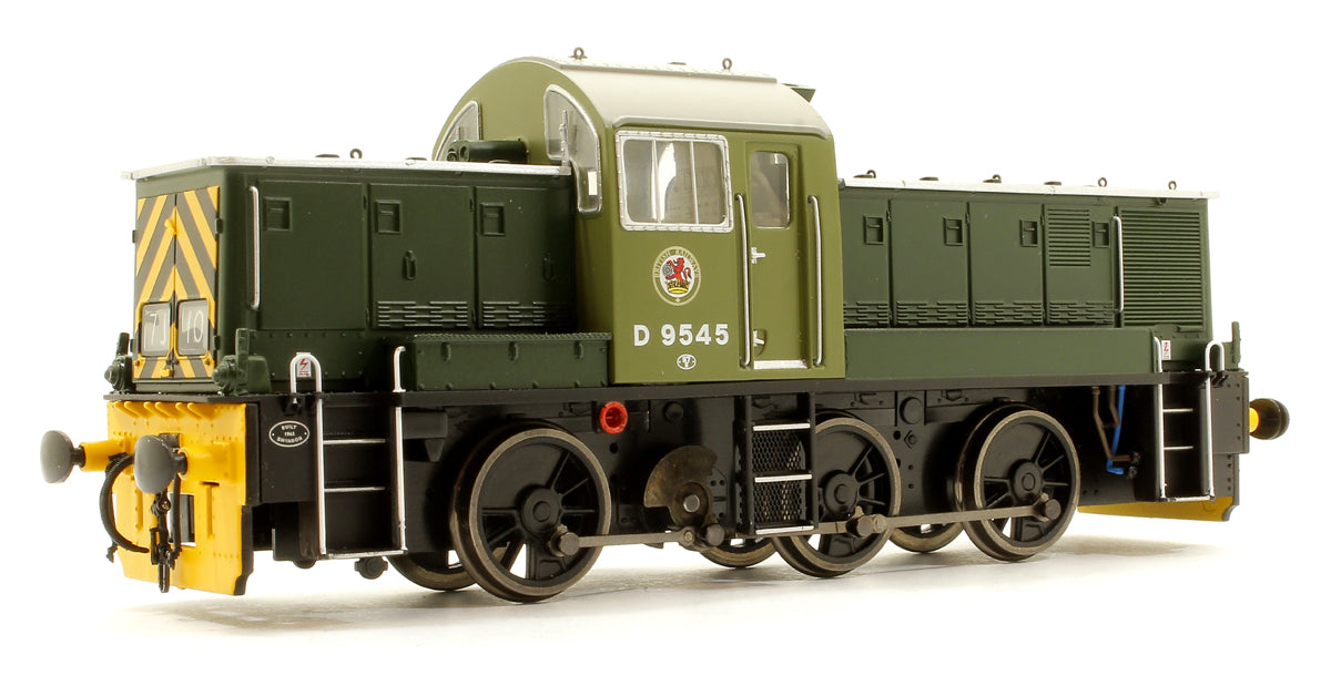 Class 14 BR Two Tone Green with Wasp Ends D9545 Diesel Locomotive