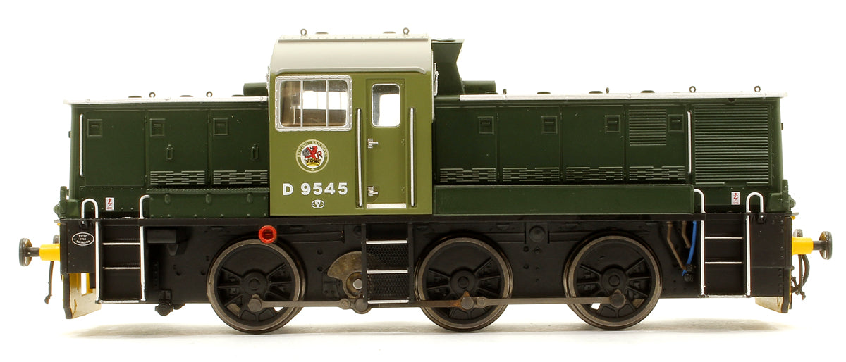 Class 14 BR Two Tone Green with Wasp Ends D9545 Diesel Locomotive