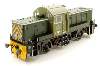 Class 14 BR Two Tone Green with Wasp Ends D9545 Diesel Locomotive