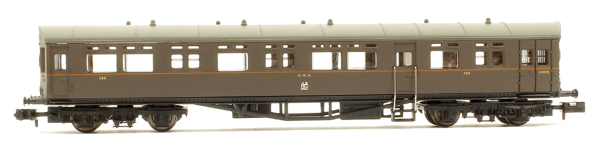 Autocoach Brown Orange Lining GWR Over Twin Cities No.189