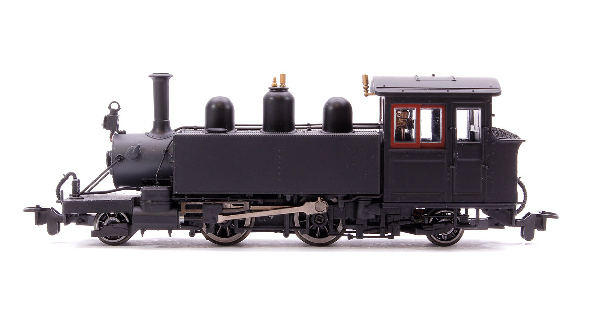 Lynton & Barnstaple Baldwin 2-4-2T Works black unnumbered