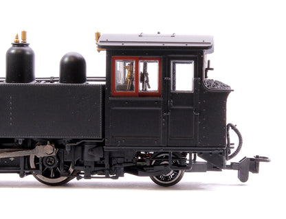 Lynton & Barnstaple Baldwin 2-4-2T Works black unnumbered