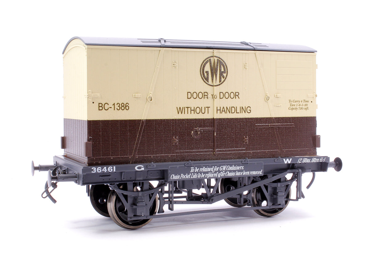 Conflat GWR & 3 Door Container BC-1386