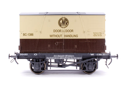 Conflat GWR & 3 Door Container BC-1386