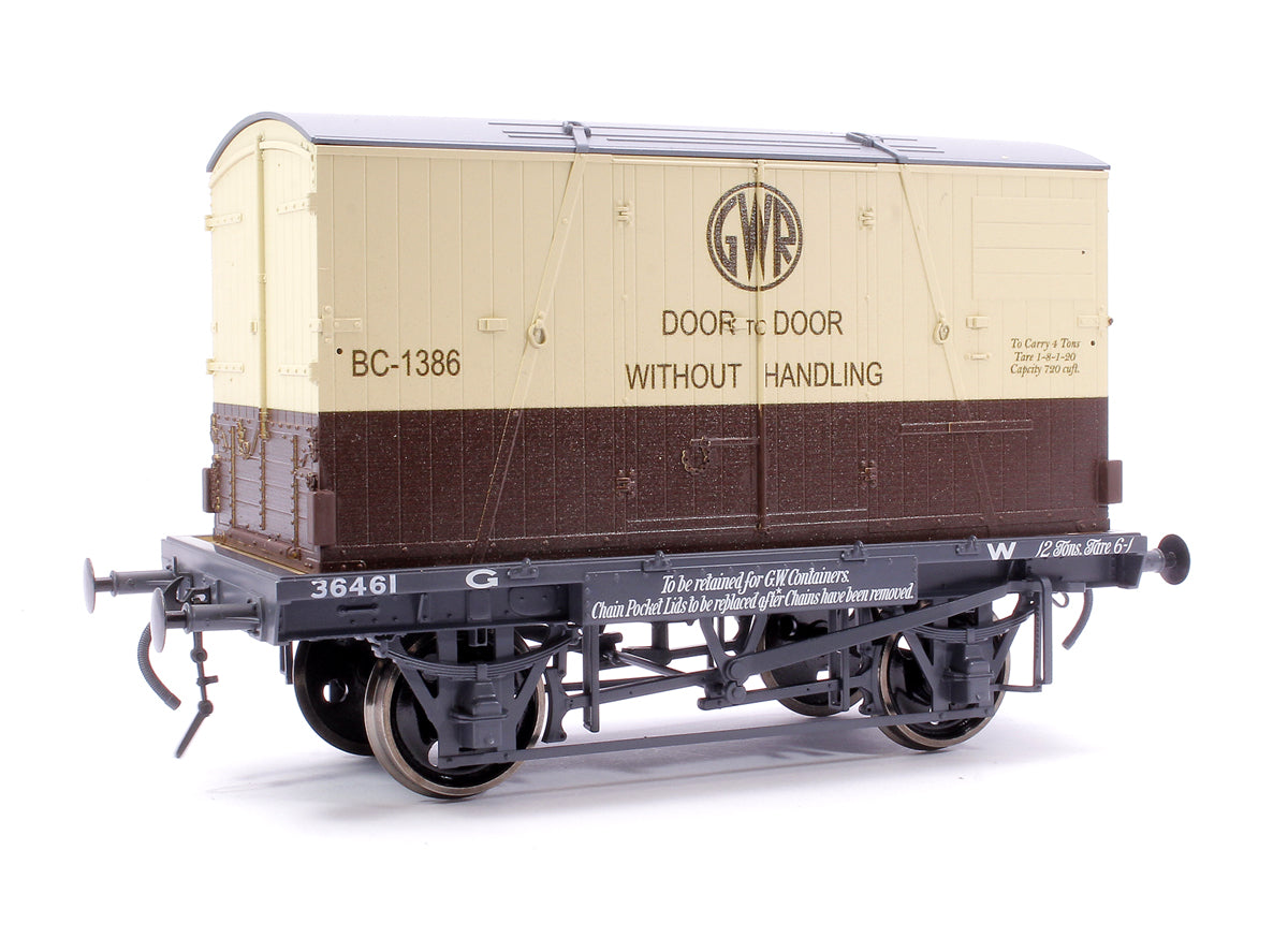 Conflat GWR & 3 Door Container BC-1386