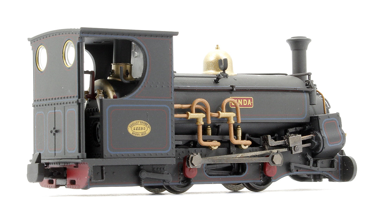 Mainline Hunslet 0-4-0ST 'Linda' Penrhyn Quarry Lined Black (Late) - Weathered