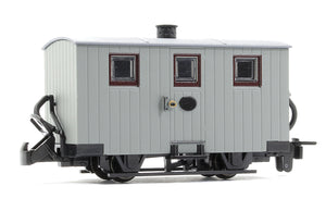 GLT OO-9 Ffestiniog Railway 4-wheel Quarryman Coach, unlettered grey