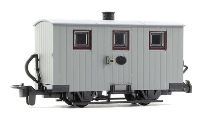 GLT OO-9 Ffestiniog Railway 4-wheel Quarryman Coach, unlettered grey