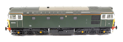 Class 33/1 33103 Cambrian Trains Green with Headlights Diesel Locomotive