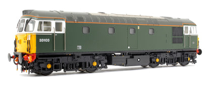 Class 33/1 33103 Cambrian Trains Green with Headlights Diesel Locomotive