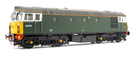 Class 33/1 33103 Cambrian Trains Green with Headlights Diesel Locomotive