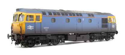 Pre-Owned Class 33/1 33117 BR Blue (DCE stripes) Diesel Locomotive - Weathered