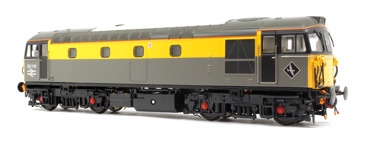 Class 33/1 33118 BR Civil Engineers Grey/Yellow Diesel Locomotive