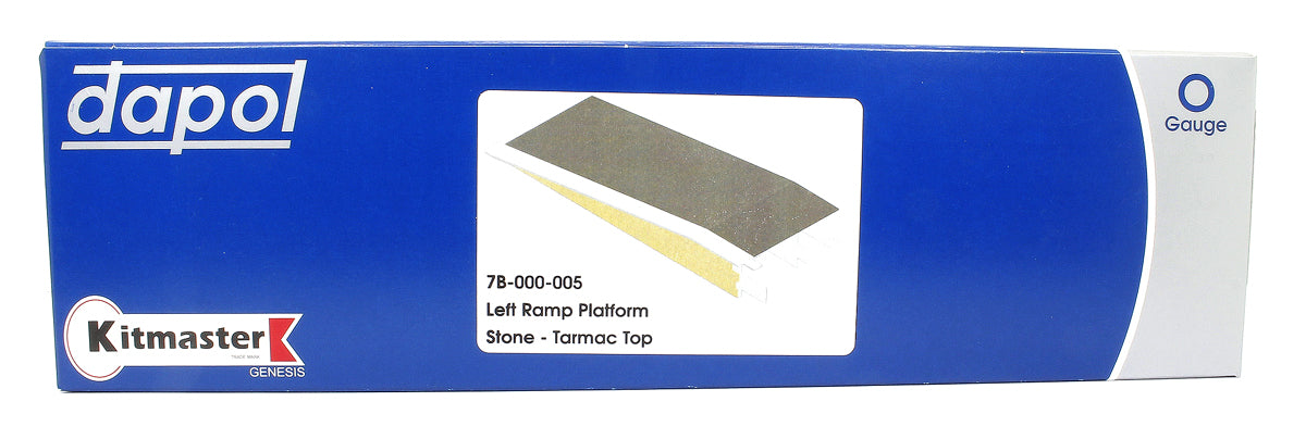 Kitmaster Genesis - Ramp Left Stone Facing Tarmac Top