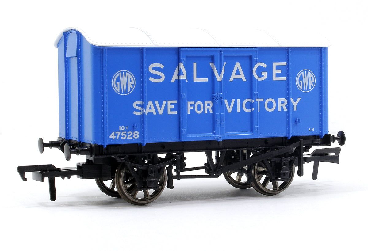 GWR ‘Iron Mink’ Van No. 47528, ‘Salvage for Victory’ Blue