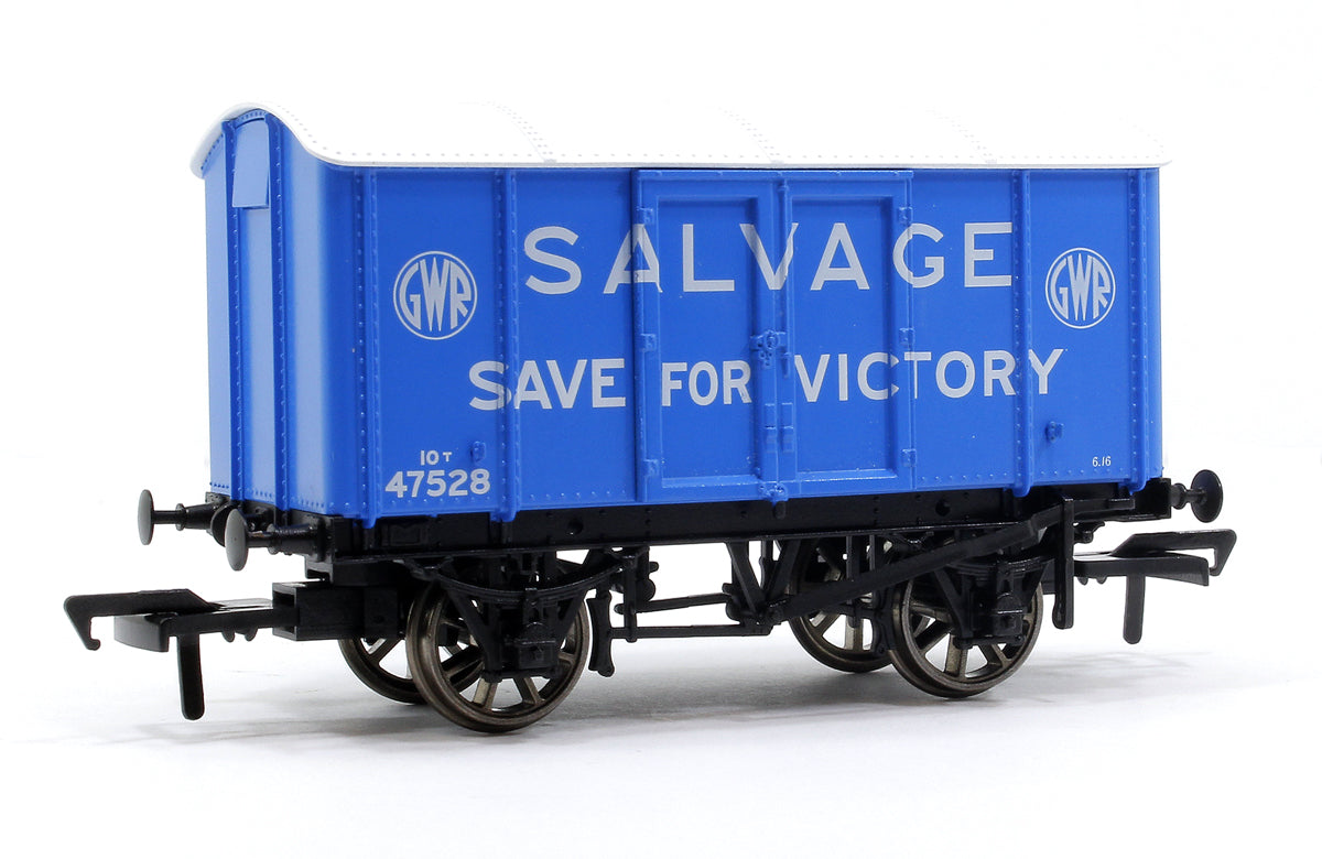 GWR ‘Iron Mink’ Van No. 47528, ‘Salvage for Victory’ Blue