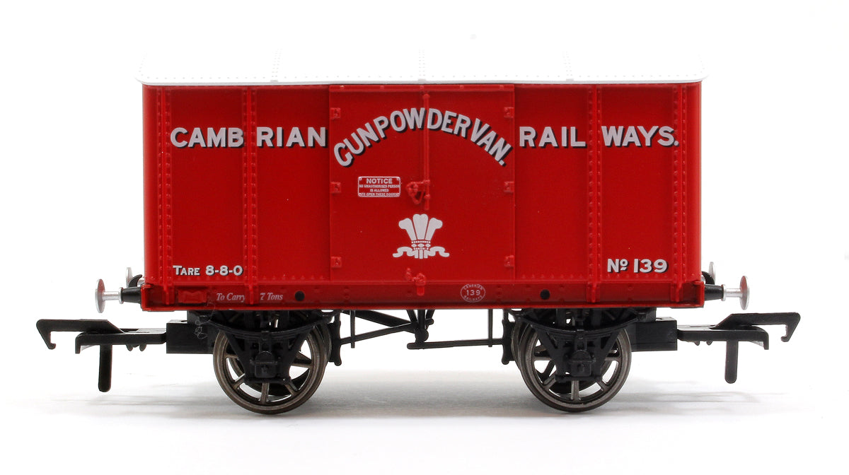 GWR ‘Iron Mink’ Van No. 139, Cambrian Railways GPV red